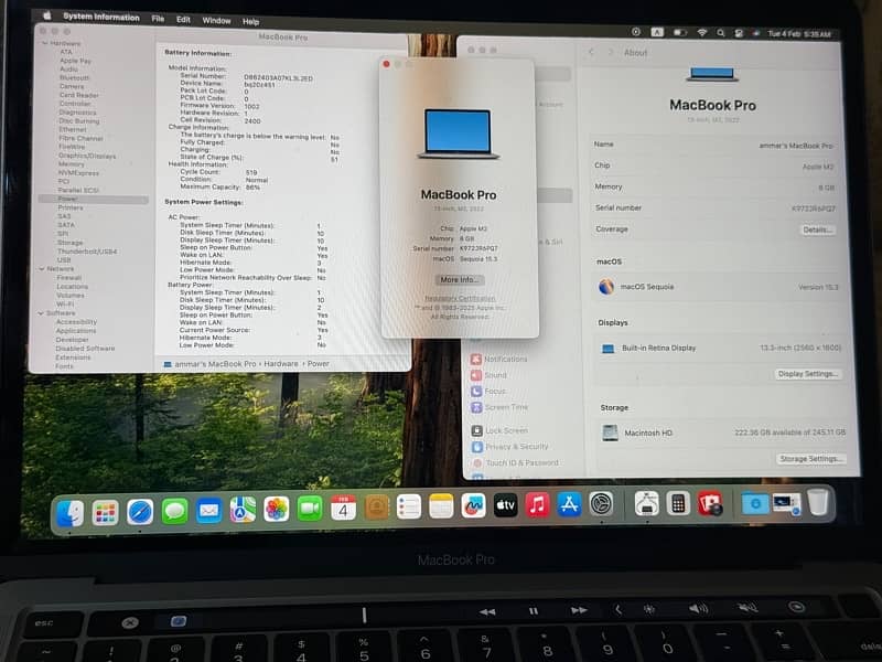 Macbook Pro 13.3’’ 8GB/256GB M2 2022 2