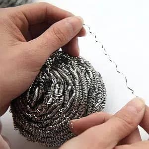 # Stainless Steel Scrubber, # Scouring pad, # Sponge for Dish Washing 1