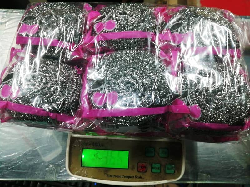 # Stainless Steel Scrubber, # Scouring pad, # Sponge for Dish Washing 6
