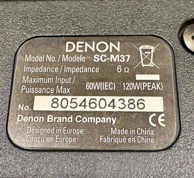 Denon RCD. M37DAB stereo speaker set 1