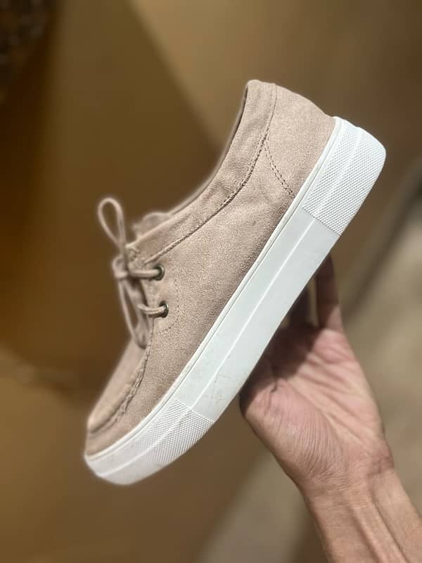 Suede leather boat shoes 2