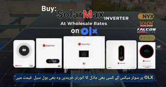 Buy any SolarMax inverter model on at wholesale price