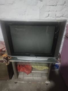 Samsung Old  TV with trolley for Sale