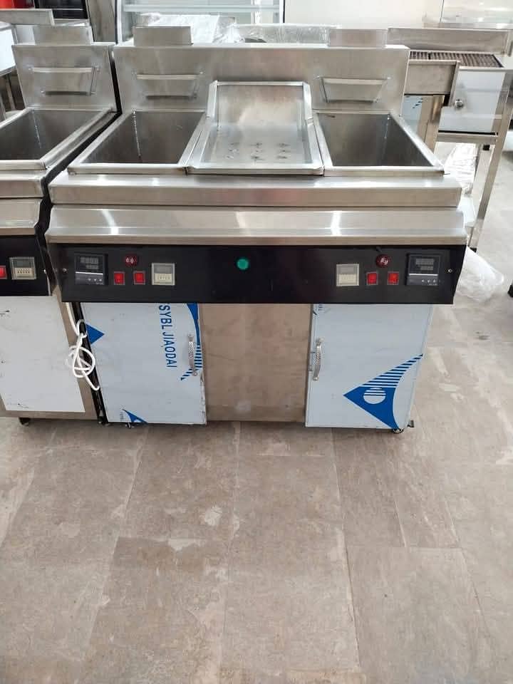 Deep fryer (16) litre Hot Plate/fryer /Display Counter SS Best quality 4