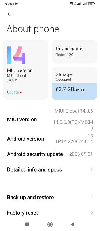 Redmi 12c 4/128 3