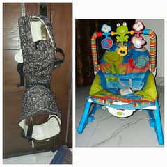 baby rocking chair and baby carrier belt