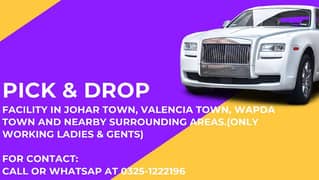 PICK & DROP ( Johar town only)