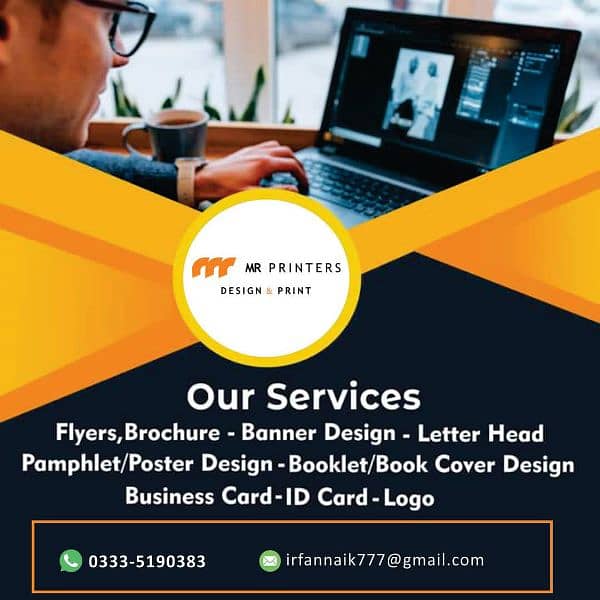 All printing services 24 hours . . . . 1