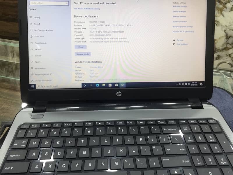 HP Laptop i5 4th Gen  4GB Ram 500GB Hdd windows 10 pro installed 2