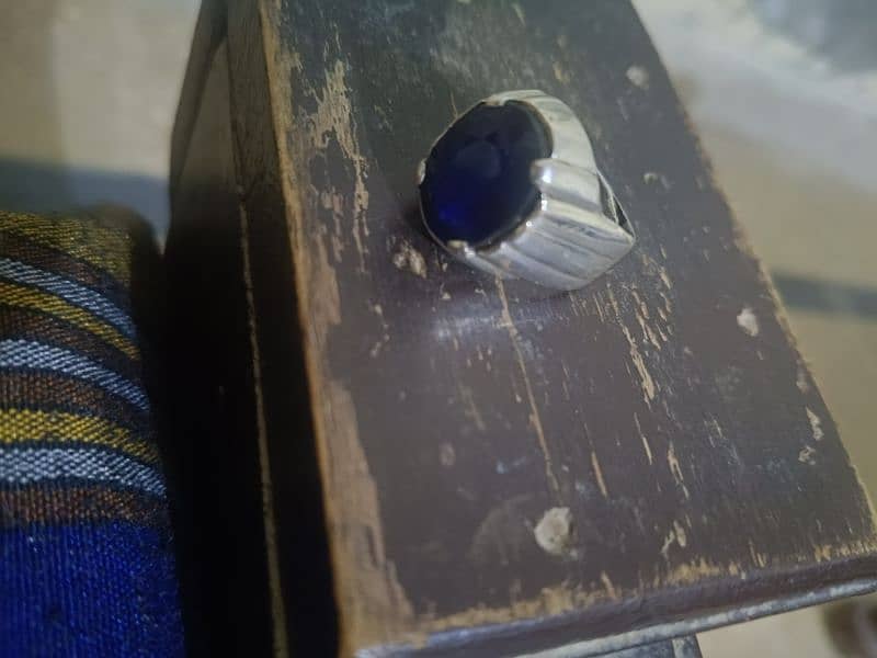 Original Blue Sapphire (Neelam) Ring For Sale 0