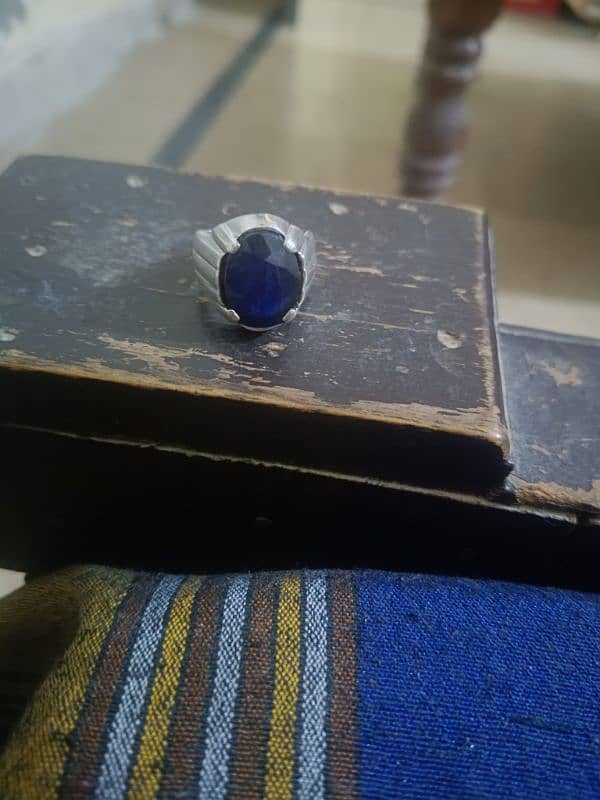 Original Blue Sapphire (Neelam) Ring For Sale 2