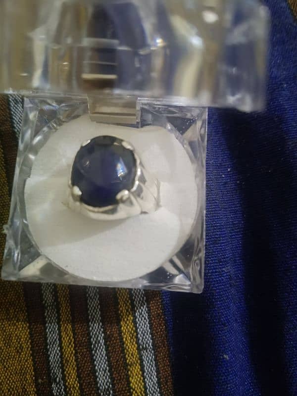 Original Blue Sapphire (Neelam) Ring For Sale 4