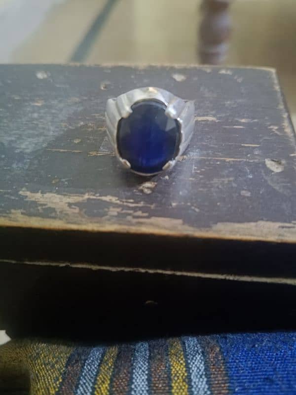 Original Blue Sapphire (Neelam) Ring For Sale 5