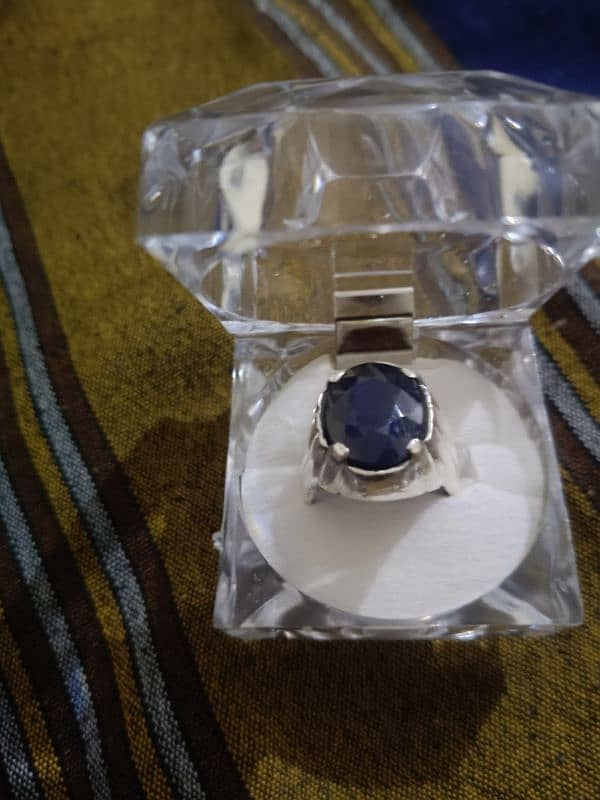 Original Blue Sapphire (Neelam) Ring For Sale 9