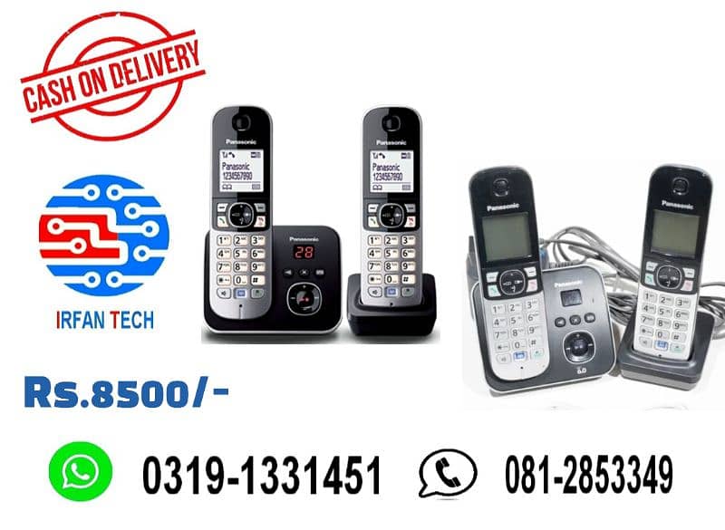 Tero Handset PTCL Wireless Cordless Telephone with all Accessories 4