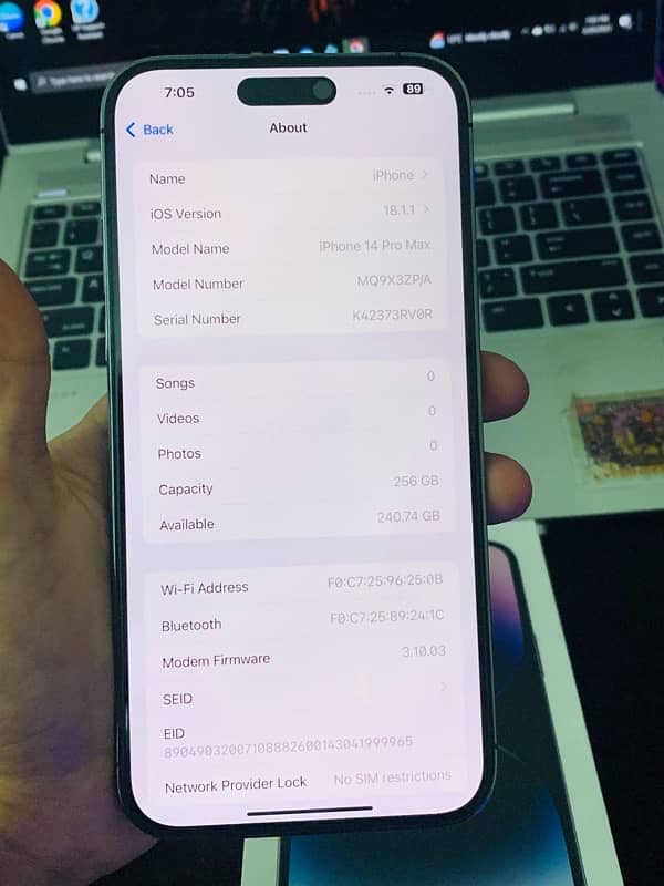 iphone 14 pro max 256gb Factory unlock Non PTA 6