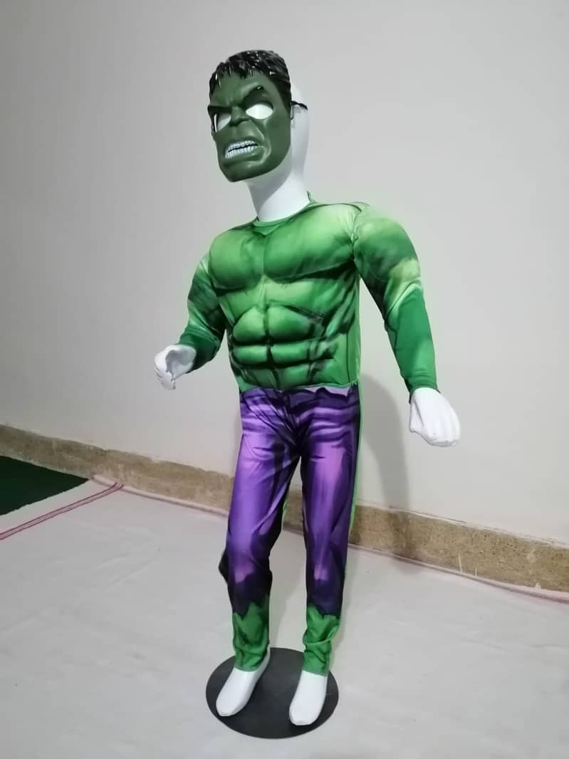 Hulk Muscular Costume for Kids 3