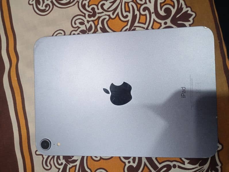 iPad mini 6 front and back condition 10 by 10 Just side areas rough hy 3