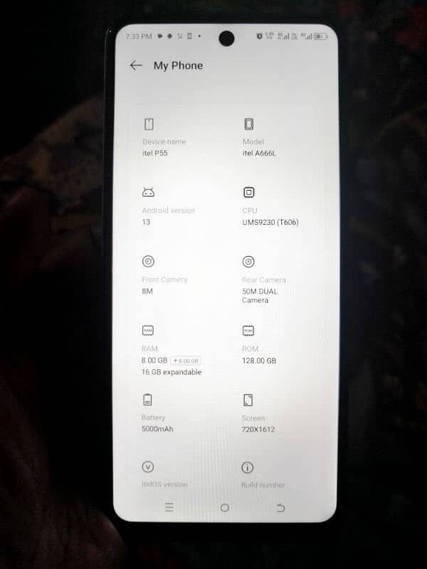 Itel p55 8GB and 128GB for sale 3