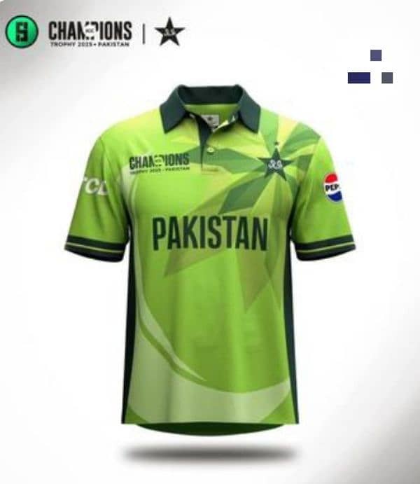 Pakistan champion trophy shirt 1-Pic in green 0