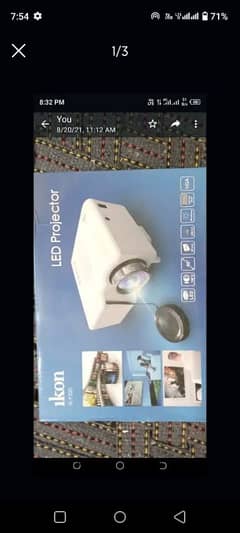 projector bilkul new daba pack soudia say import