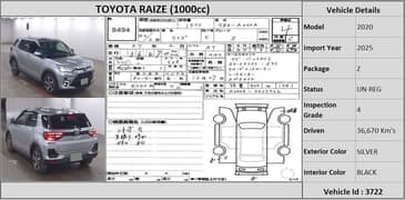 Toyota Raize 2020 Z