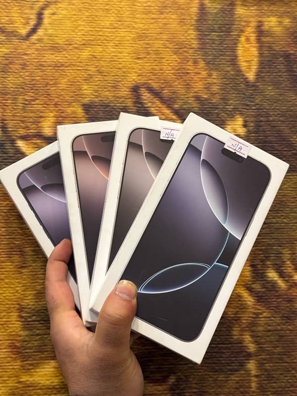 IPhone 16Pro Max JV 256GB All Colours Available Non Active Box Packed 1