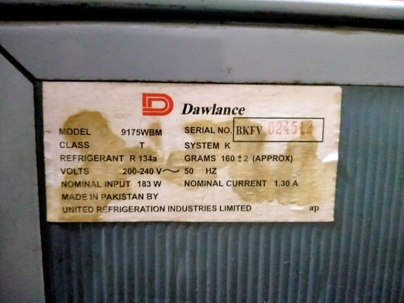 dawlence refrigerator 9175wbm for sale 4