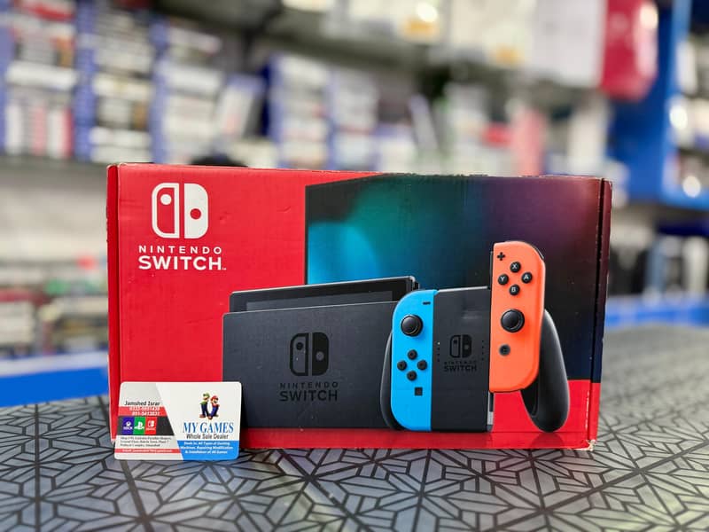 NINTENDO SWITCH V2 JAILBREAK +256GB SDCARD + GAMES FULL BOX 0