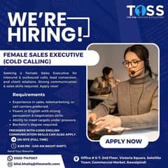 Female Sales Executive – Cold Calling