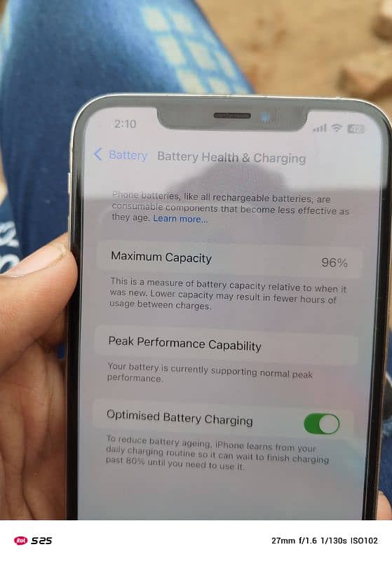 XS Max Non PTA 256GB memory 96% health 0