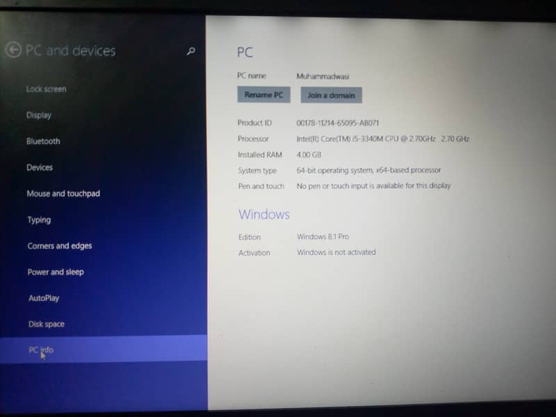 Laptop core i5 3rd generation 4