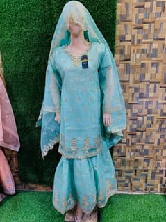 Organza Embroidery & Handmade Gharar Collection