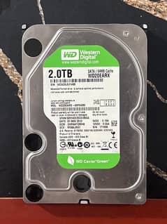 WD 2TB green hard drive 93% health (hdd)