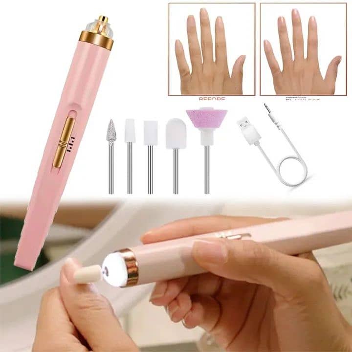 Rechargeable Flawless Salon Nail Finishing Touch Electric Nail Drill 3