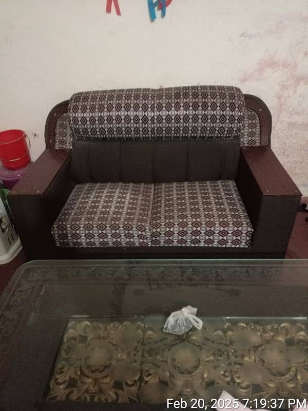 3 seater poshish sofa set for sale 6