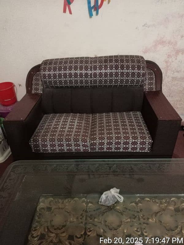 3 seater poshish sofa set for sale 7