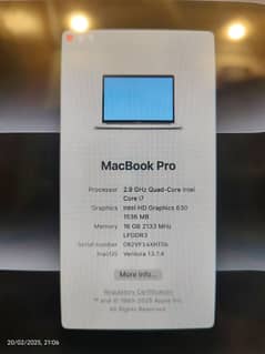 MacBook Pro 2017 i7