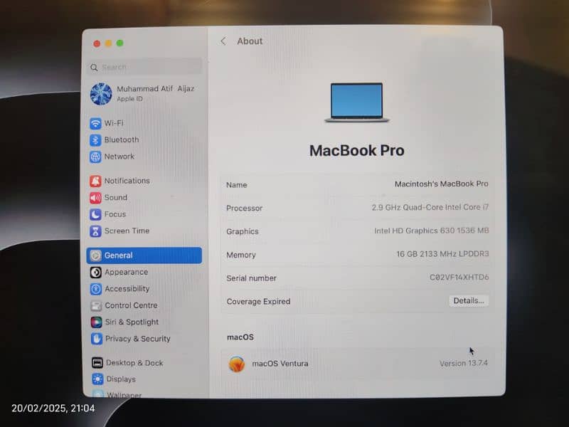 MacBook Pro 2017 i7 3