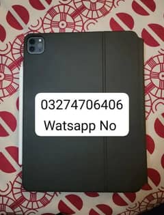 iPad Pro M1 Apple Pencil & Keyboard & Case # Watsapp No# 03274706406