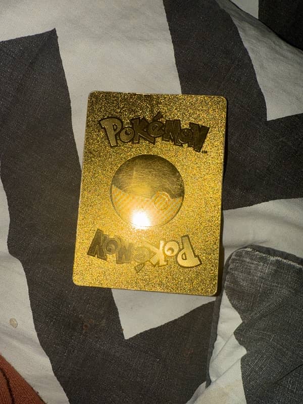 Ash pikachu EX golden card 1