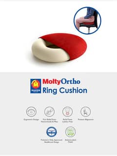 Molty Ortho Ring Memory Foam Cushion for Pain Relief & Comfort, seat