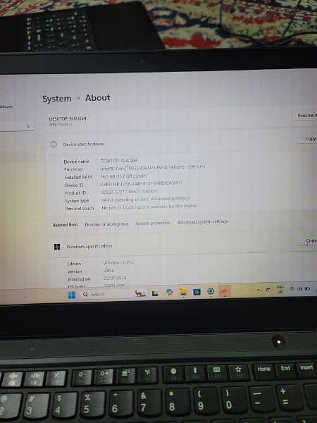 lenovo T490s vpro, 16gb ram 256ssd 3