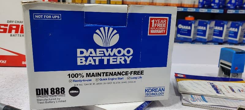 new battery Daewoo Din 888 0