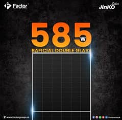 Jinko Bifacial 585watt N type tair 1 A great 10 years warranty