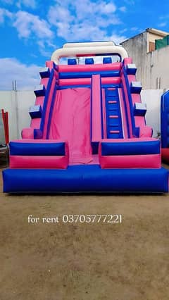 jumping castle and slide