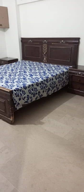 king size bed room set with mattress also computer chair and table 0