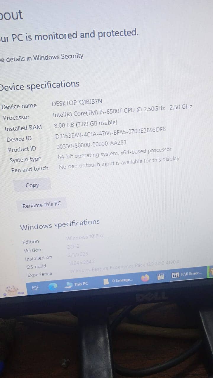 Dell i5 6th Generation Desktop 3