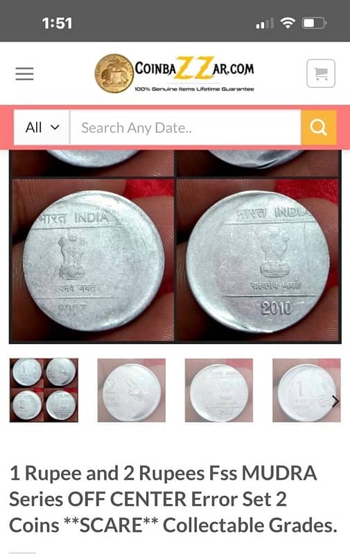 Rare Indian Coins last lot 25 rupees please check my All pics per coin 12