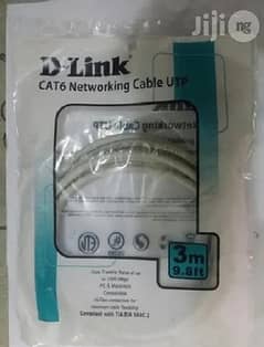 D-Link Network Cable CAT 6 | Patch Cord 3M (Original) New